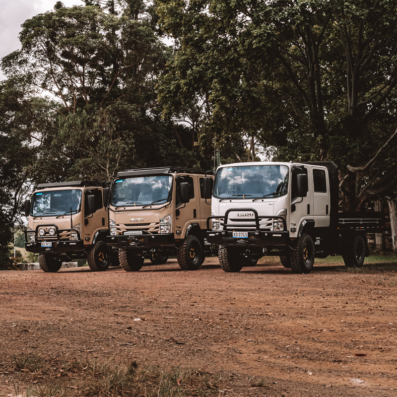 atw isuzu trucks trio