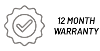 12 Month Warranty