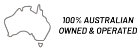 100% Percent Australian Owned and Operated